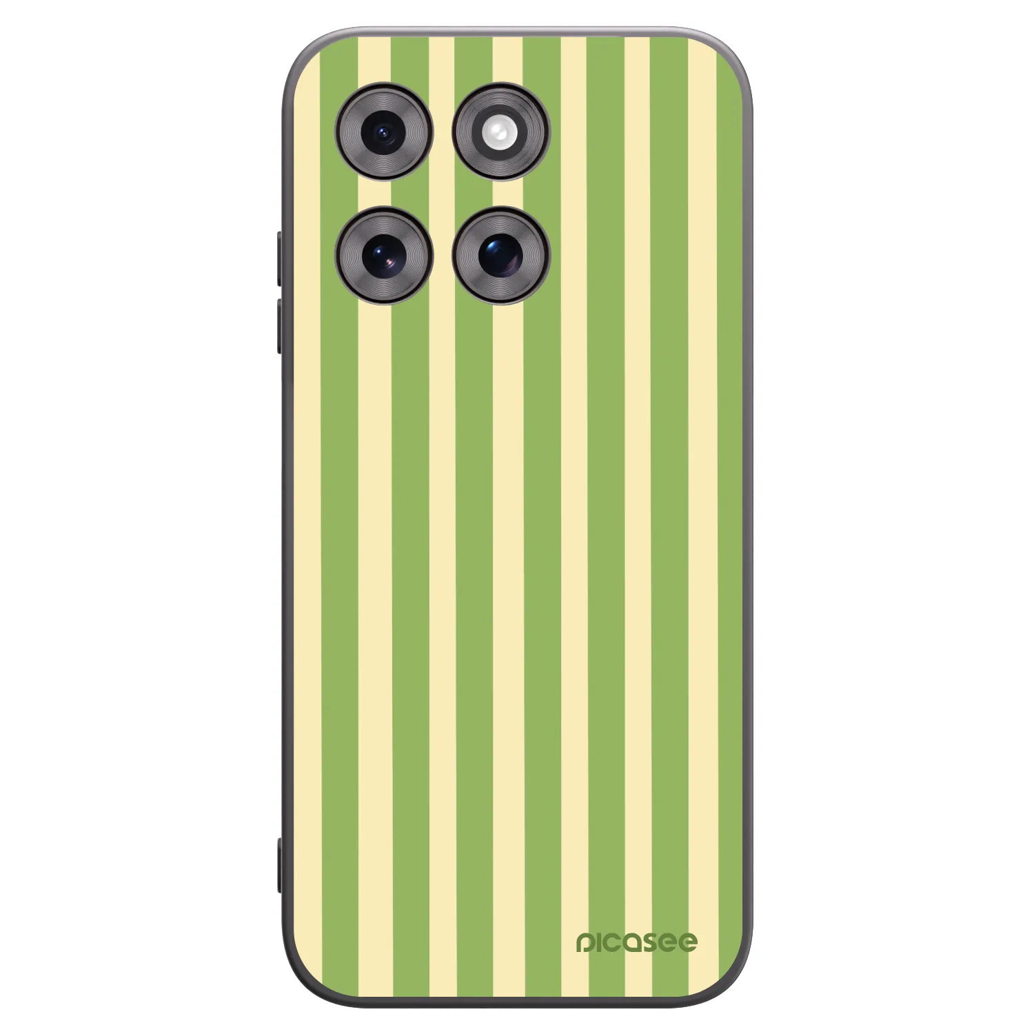 Picasee silikónový čierny obal pre Motorola Moto G77 - Lines Matcha