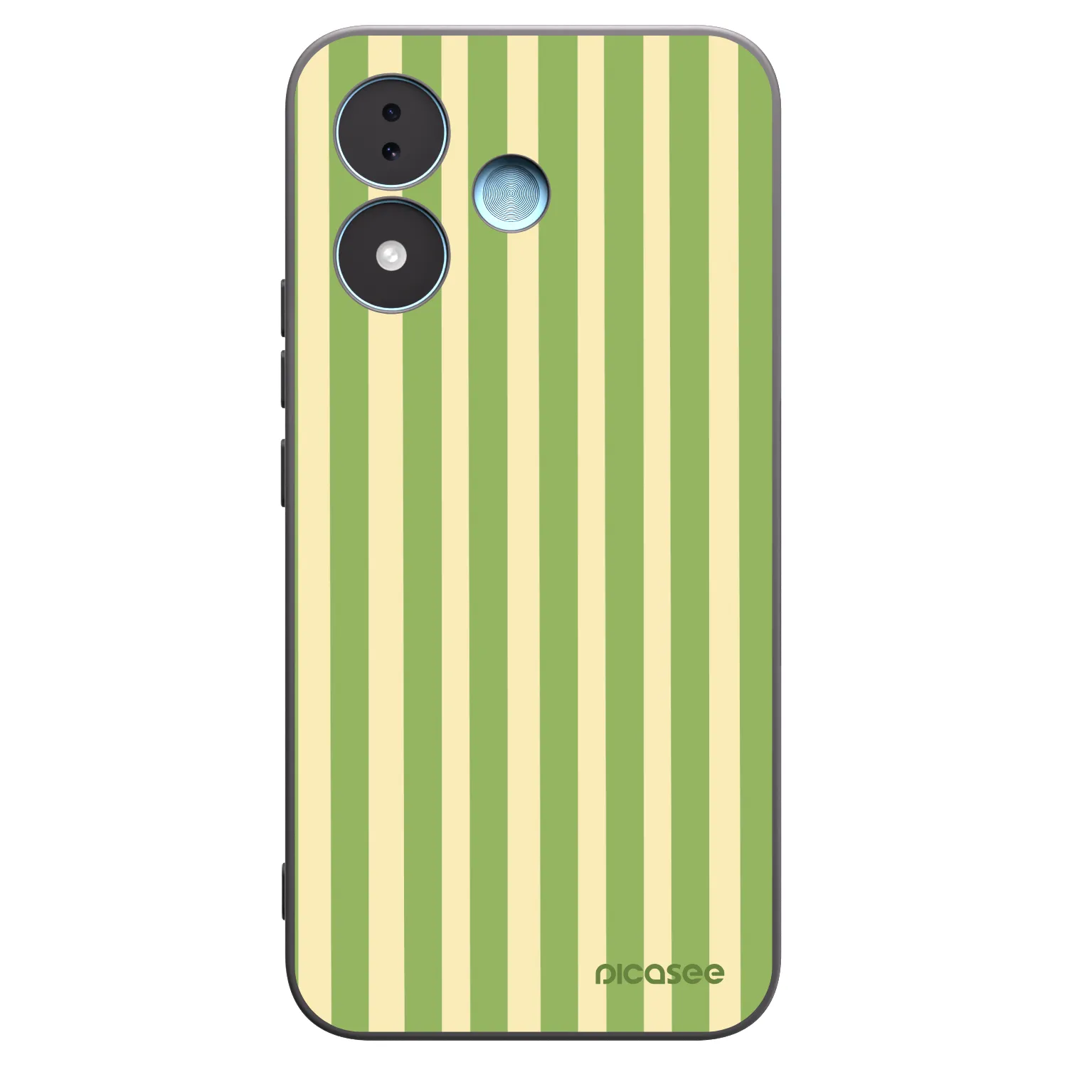 Picasee silikónový čierny obal pre Xiaomi Redmi Note 17 5G - Lines Matcha