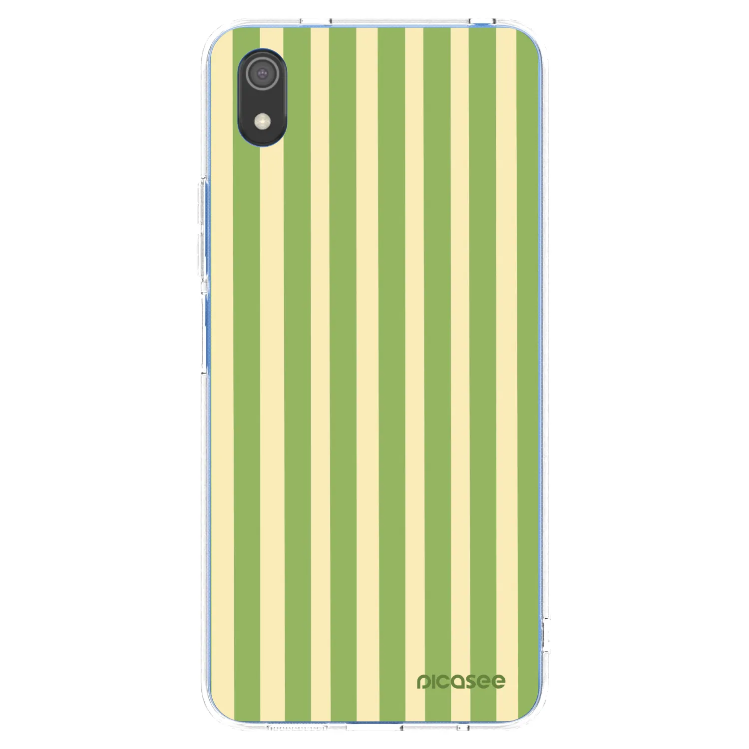 Picasee silikónový prehľadný obal pre Xiaomi Redmi 7A - Lines Matcha