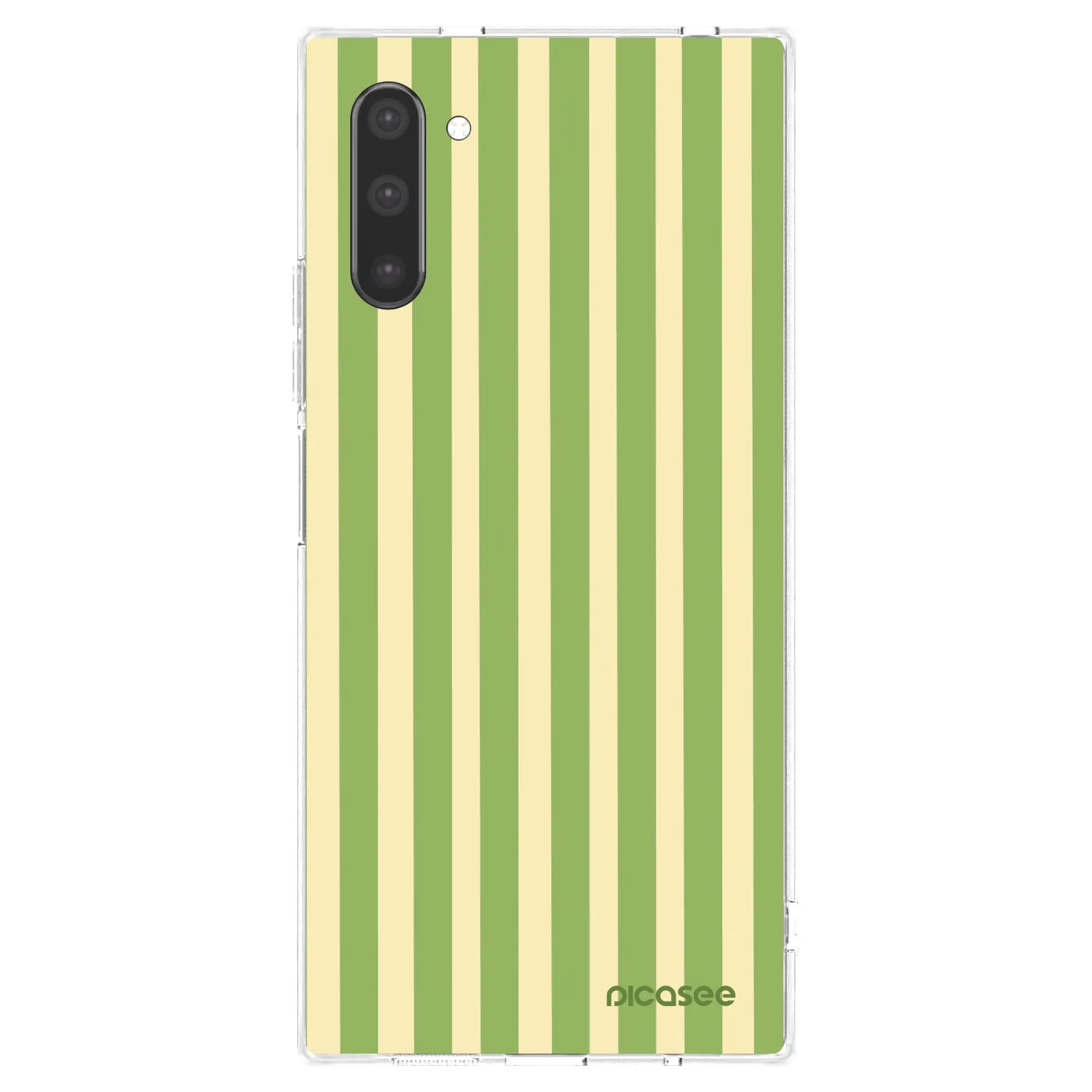 Picasee silikónový prehľadný obal pre Samsung Galaxy Note 10 N970F - Lines Matcha