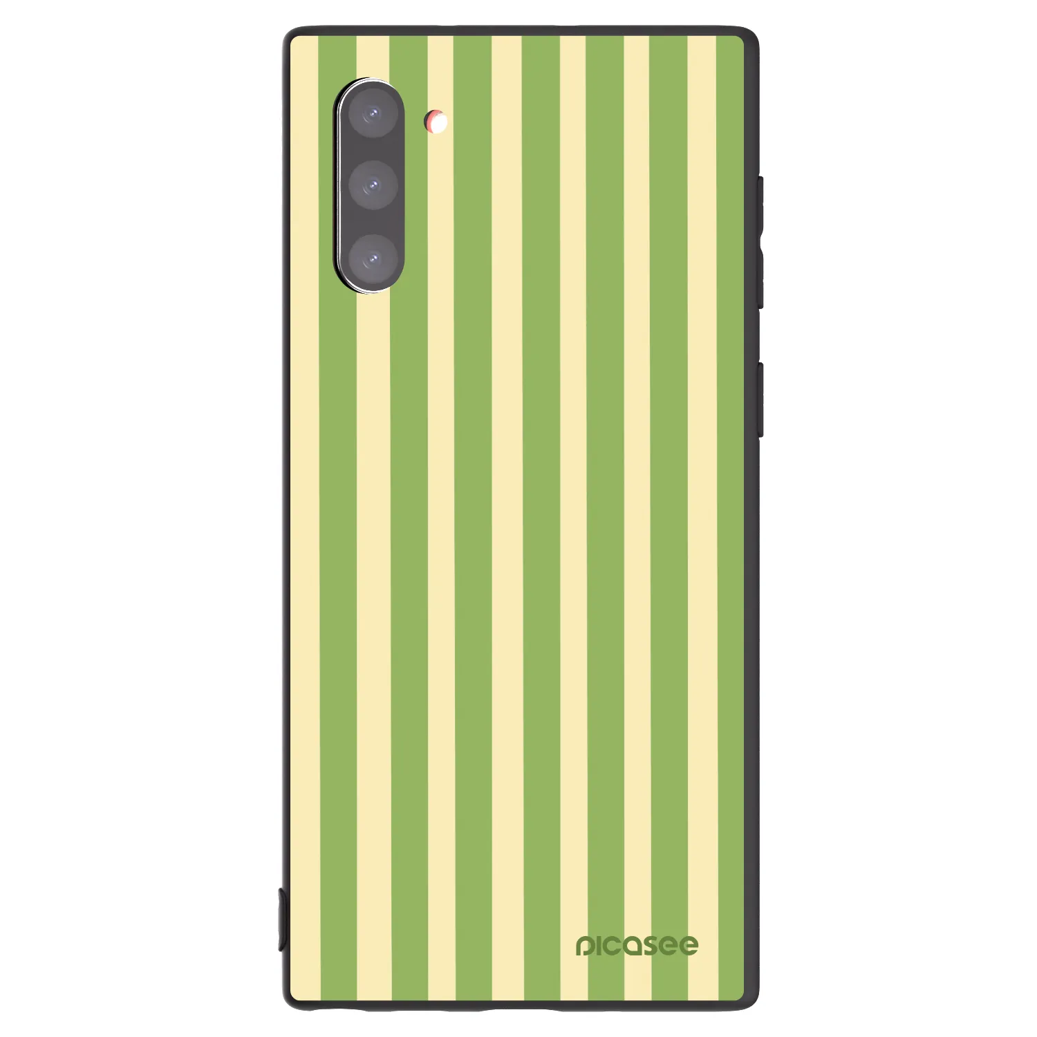 Picasee silikónový čierny obal pre Samsung Galaxy Note 10 N970F - Lines Matcha