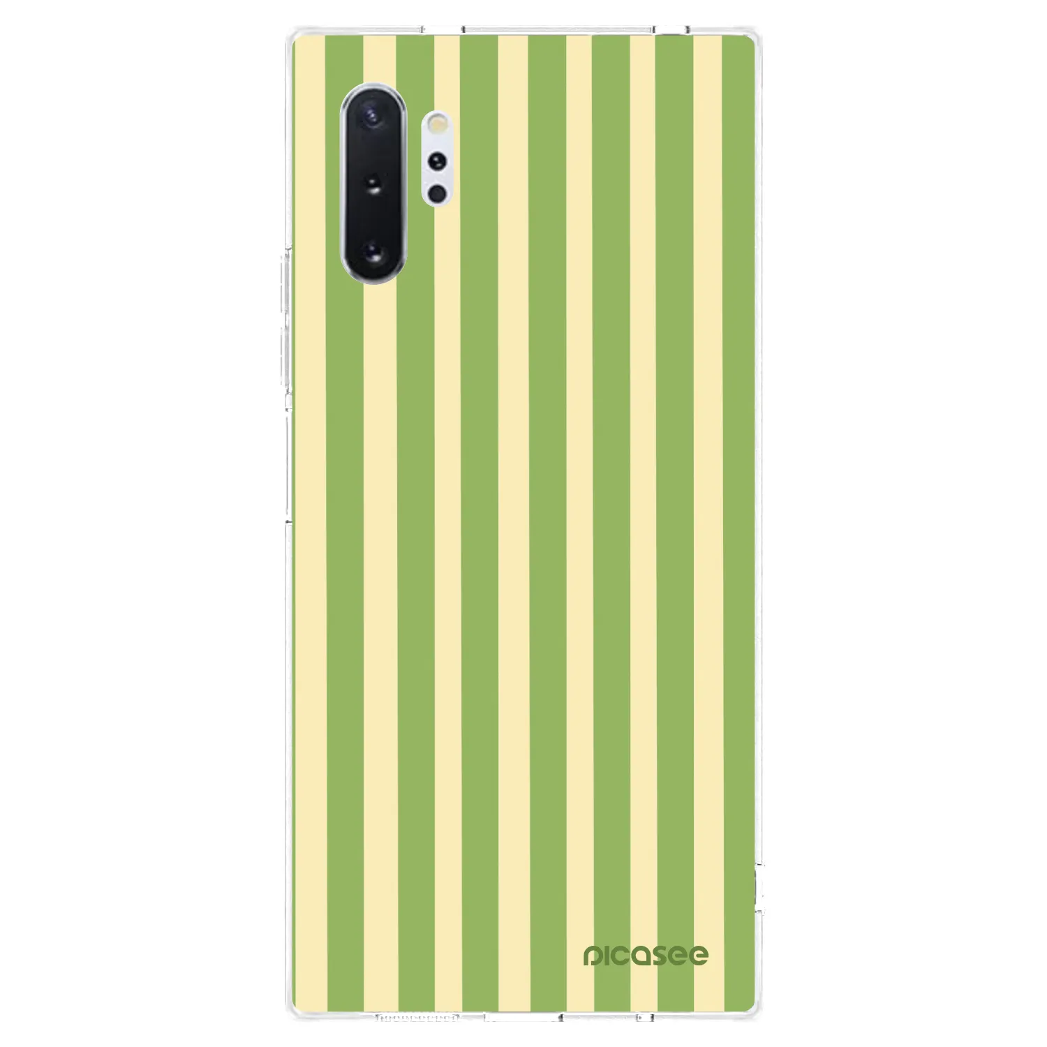Picasee silikónový prehľadný obal pre Samsung Galaxy Note 10+ N975F - Lines Matcha