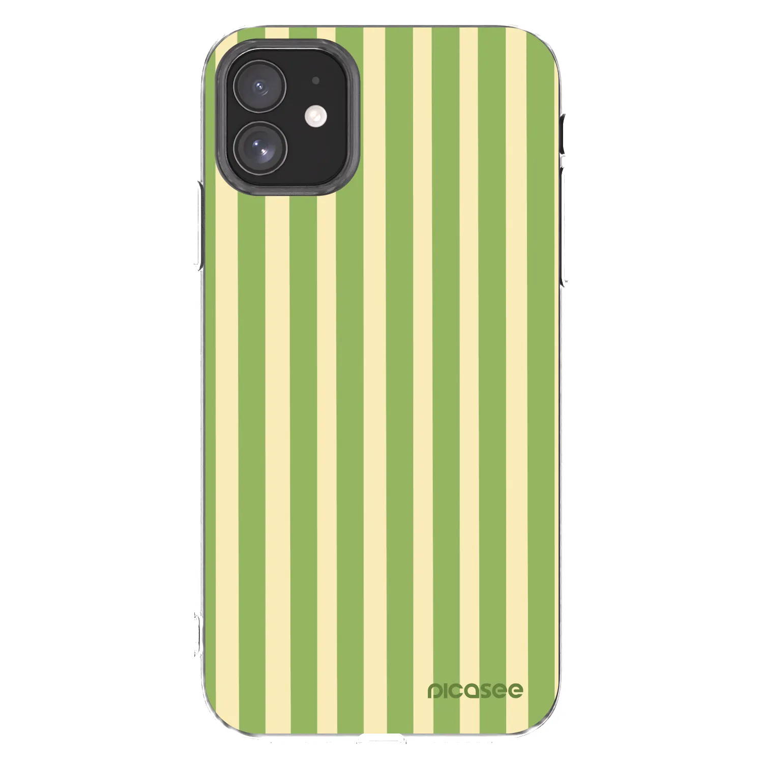 Picasee silikónový prehľadný obal pre Apple iPhone 11 - Lines Matcha