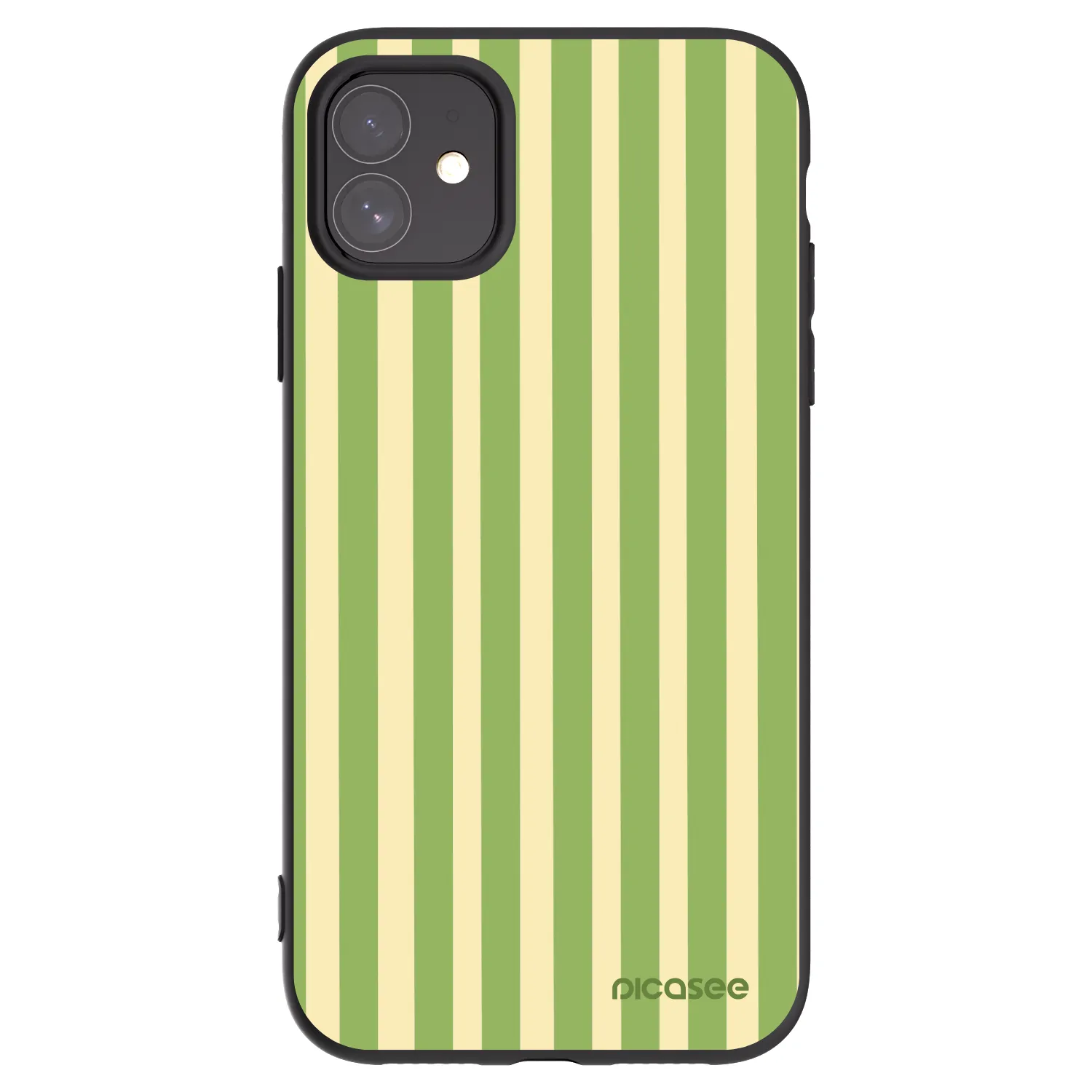 Picasee silikónový čierny obal pre Apple iPhone 11 - Lines Matcha