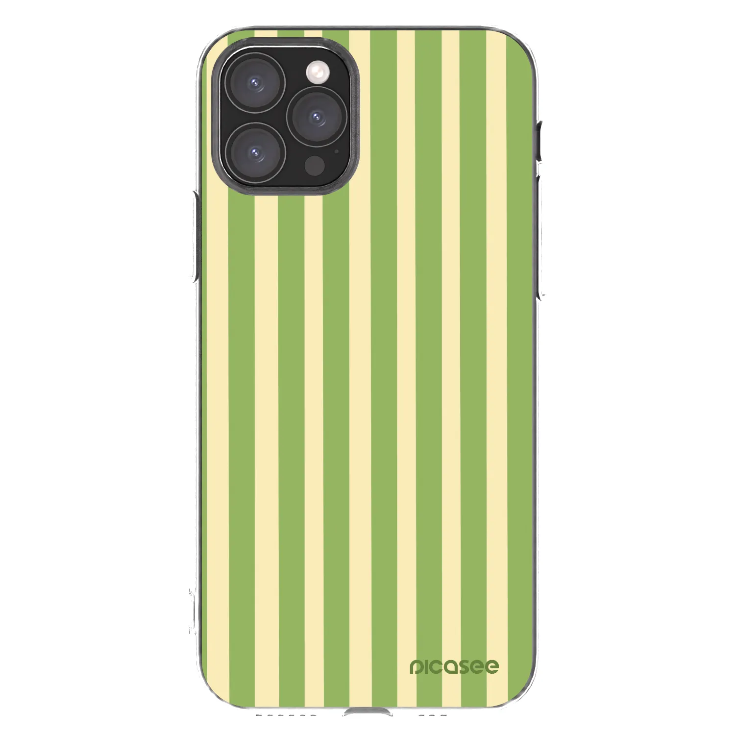 Picasee silikónový prehľadný obal pre Apple iPhone 11 Pro - Lines Matcha