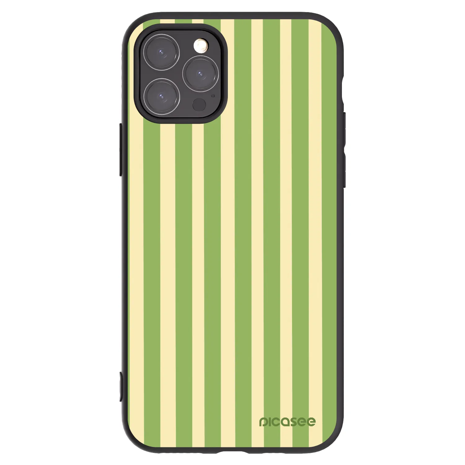Picasee silikónový čierny obal pre Apple iPhone 11 Pro - Lines Matcha