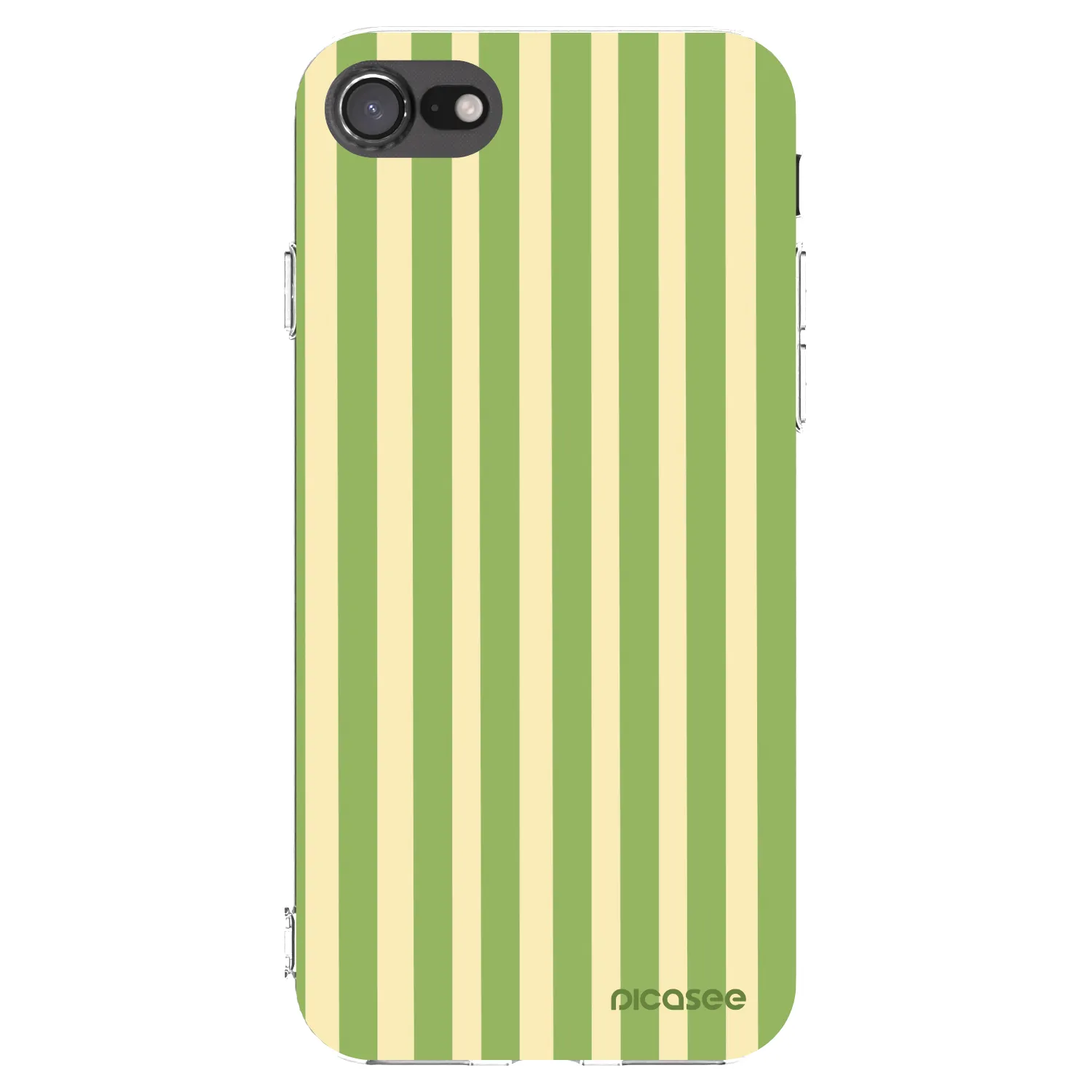 Picasee silikónový prehľadný obal pre Apple iPhone 8 - Lines Matcha