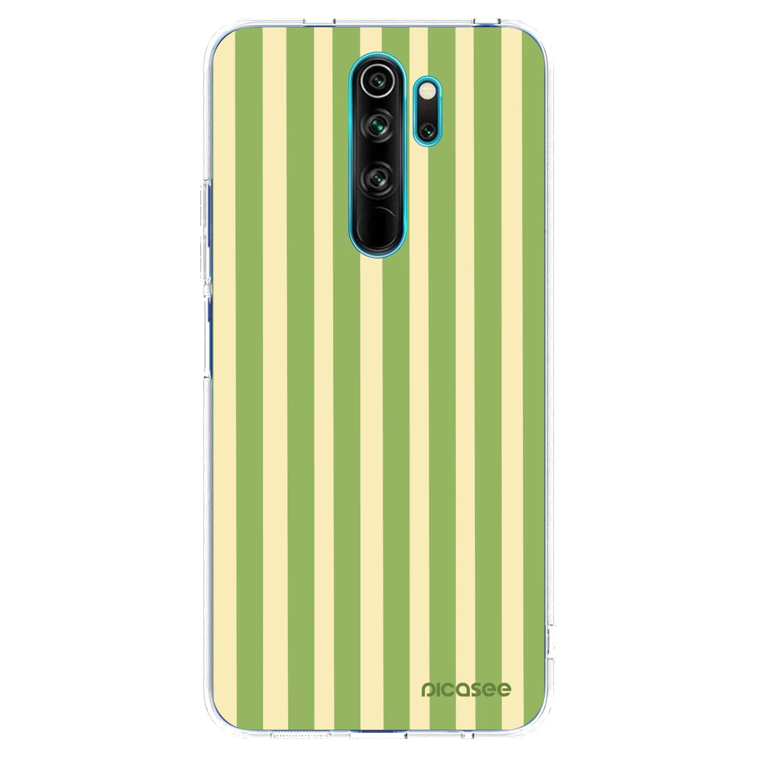Picasee silikónový prehľadný obal pre Xiaomi Redmi Note 8 Pro - Lines Matcha