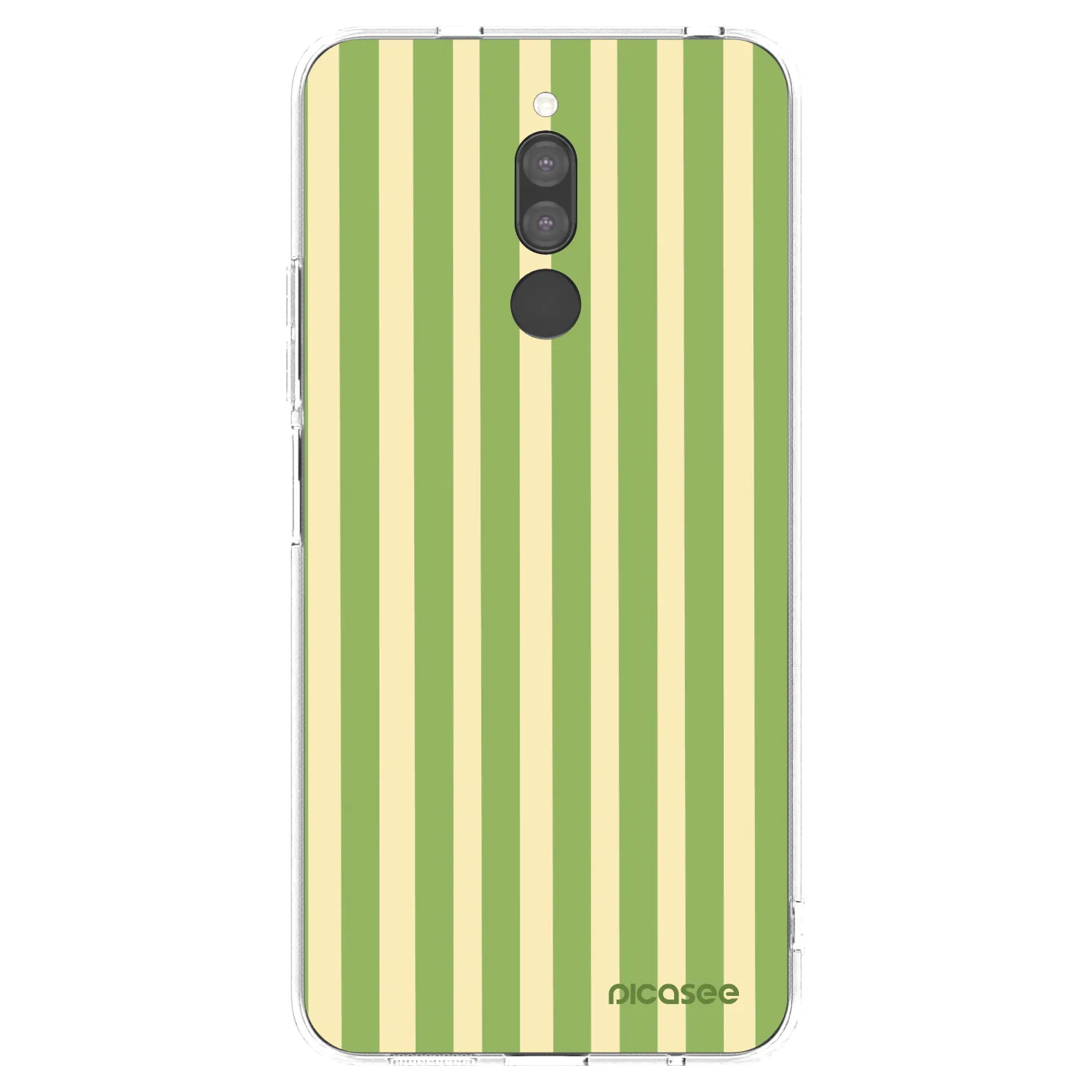 Picasee silikónový prehľadný obal pre Xiaomi Redmi 8 - Lines Matcha