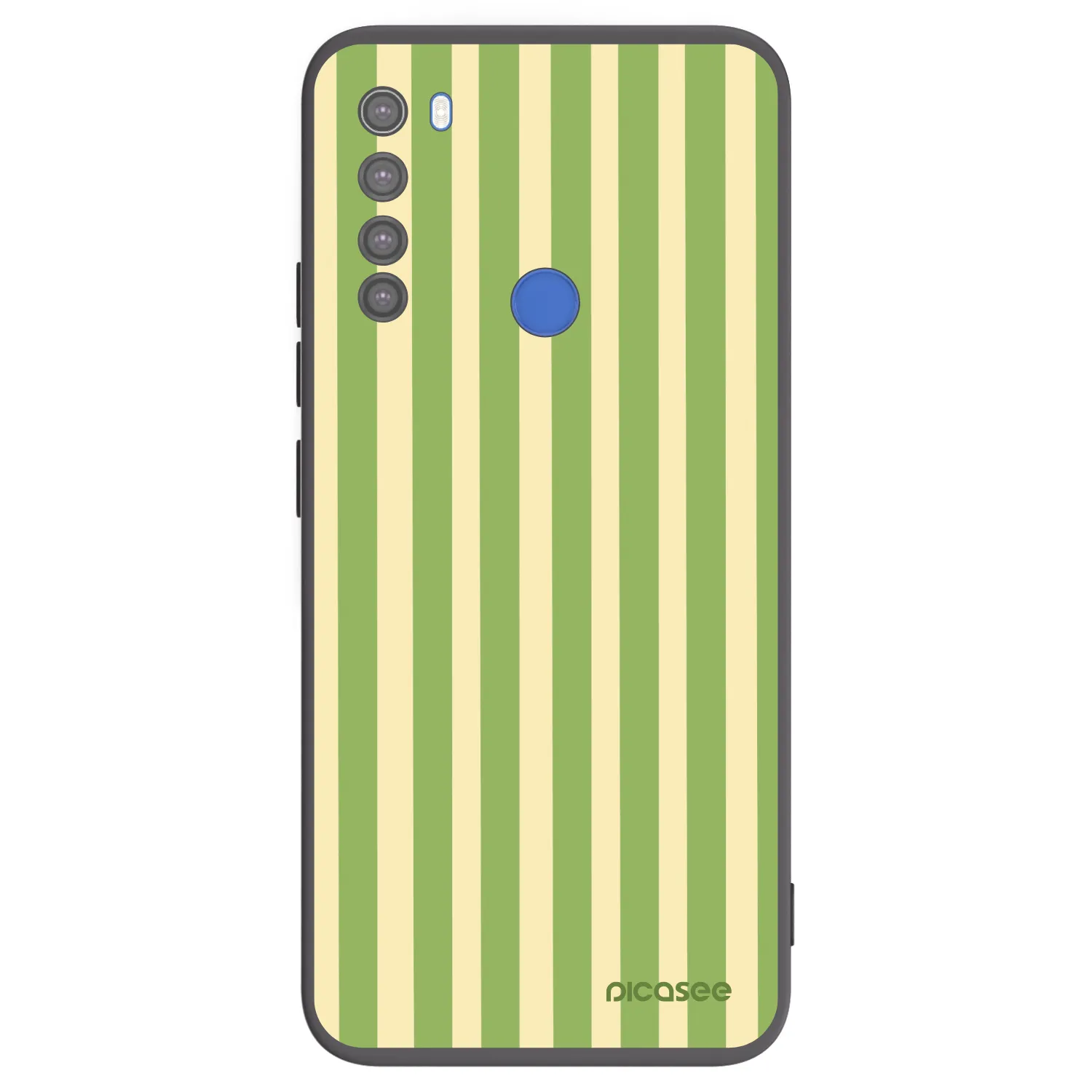 Picasee silikónový čierny obal pre Xiaomi Redmi Note 8T - Lines Matcha