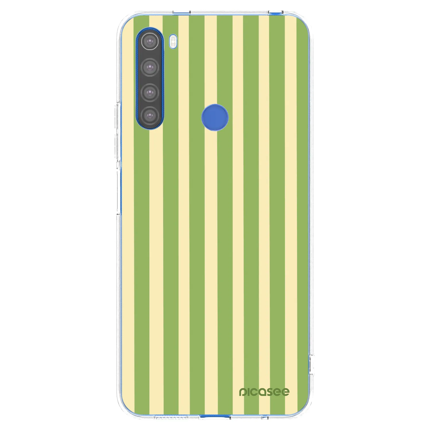 Picasee silikónový prehľadný obal pre Xiaomi Redmi Note 8T - Lines Matcha