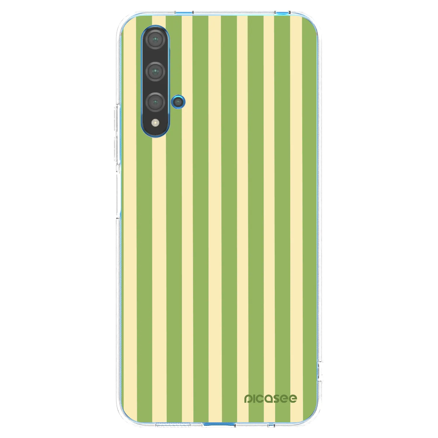 Picasee silikónový prehľadný obal pre Huawei Nova 5T - Lines Matcha