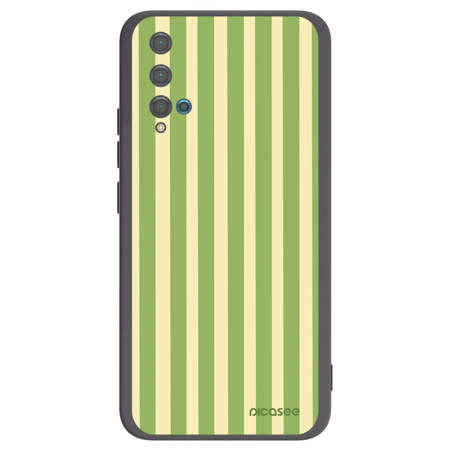 Picasee silikónový čierny obal pre Huawei Nova 5T - Lines Matcha