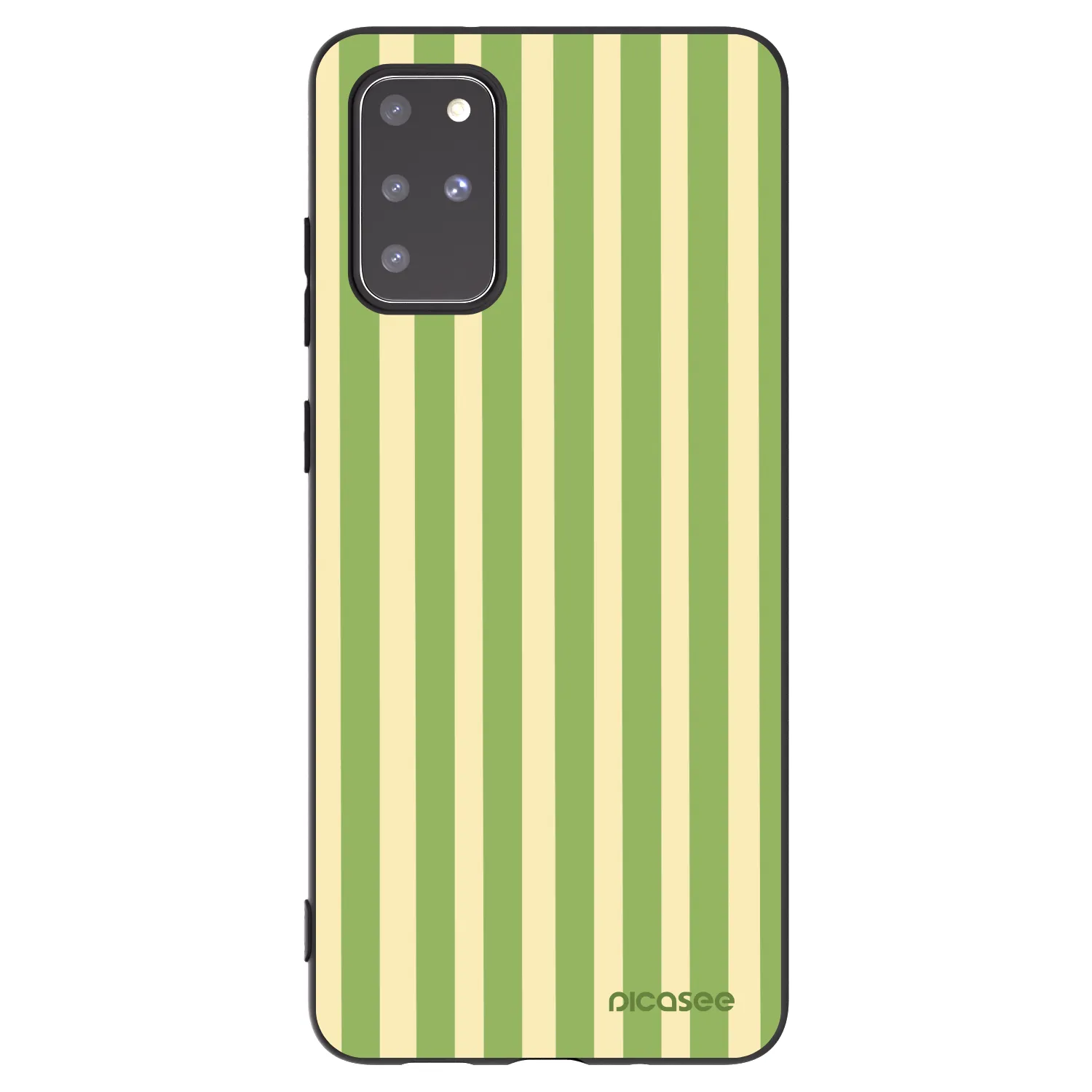 Picasee silikónový čierny obal pre Samsung Galaxy S20+ G985F - Lines Matcha