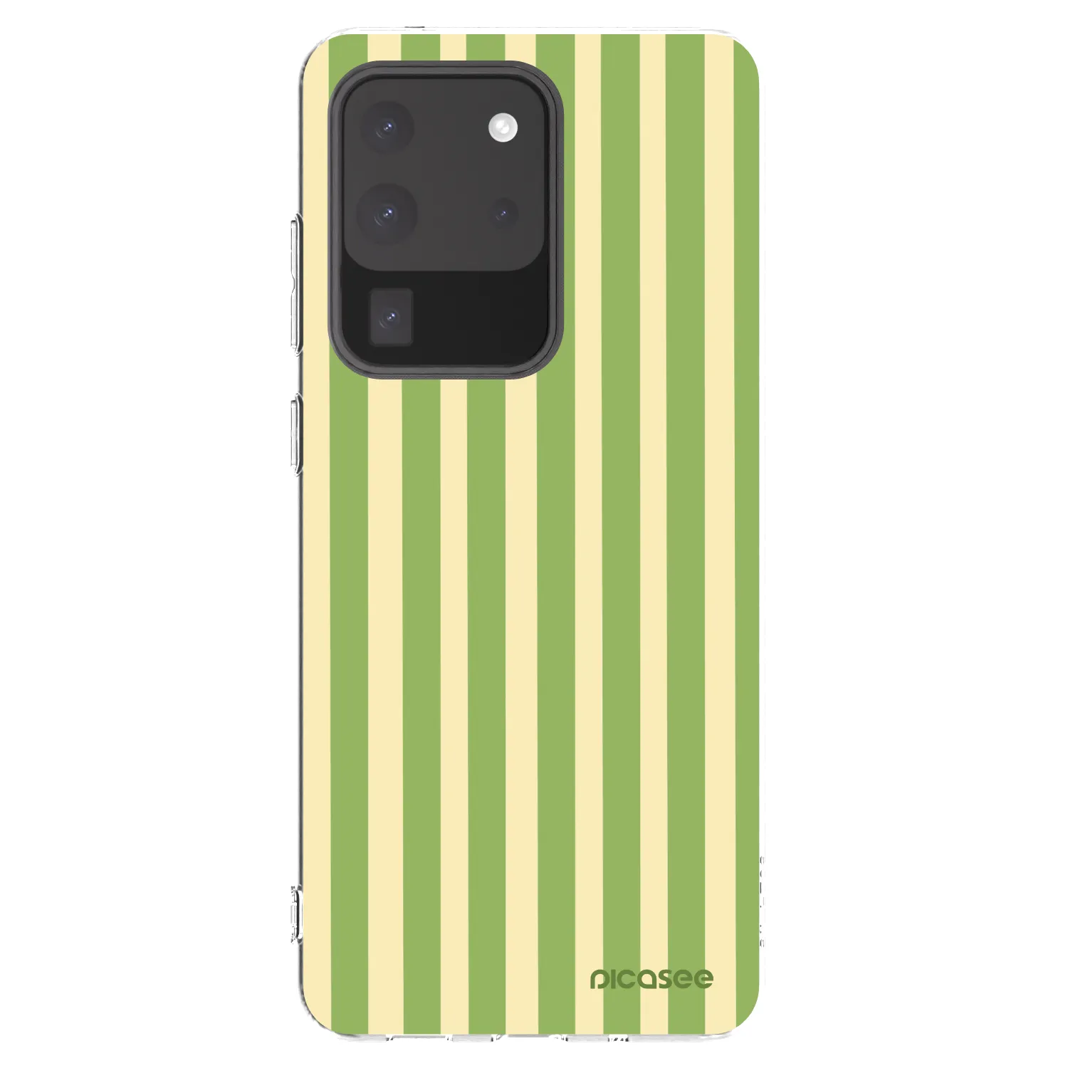 Picasee silikónový prehľadný obal pre Samsung Galaxy S20 Ultra 5G G988F - Lines Matcha