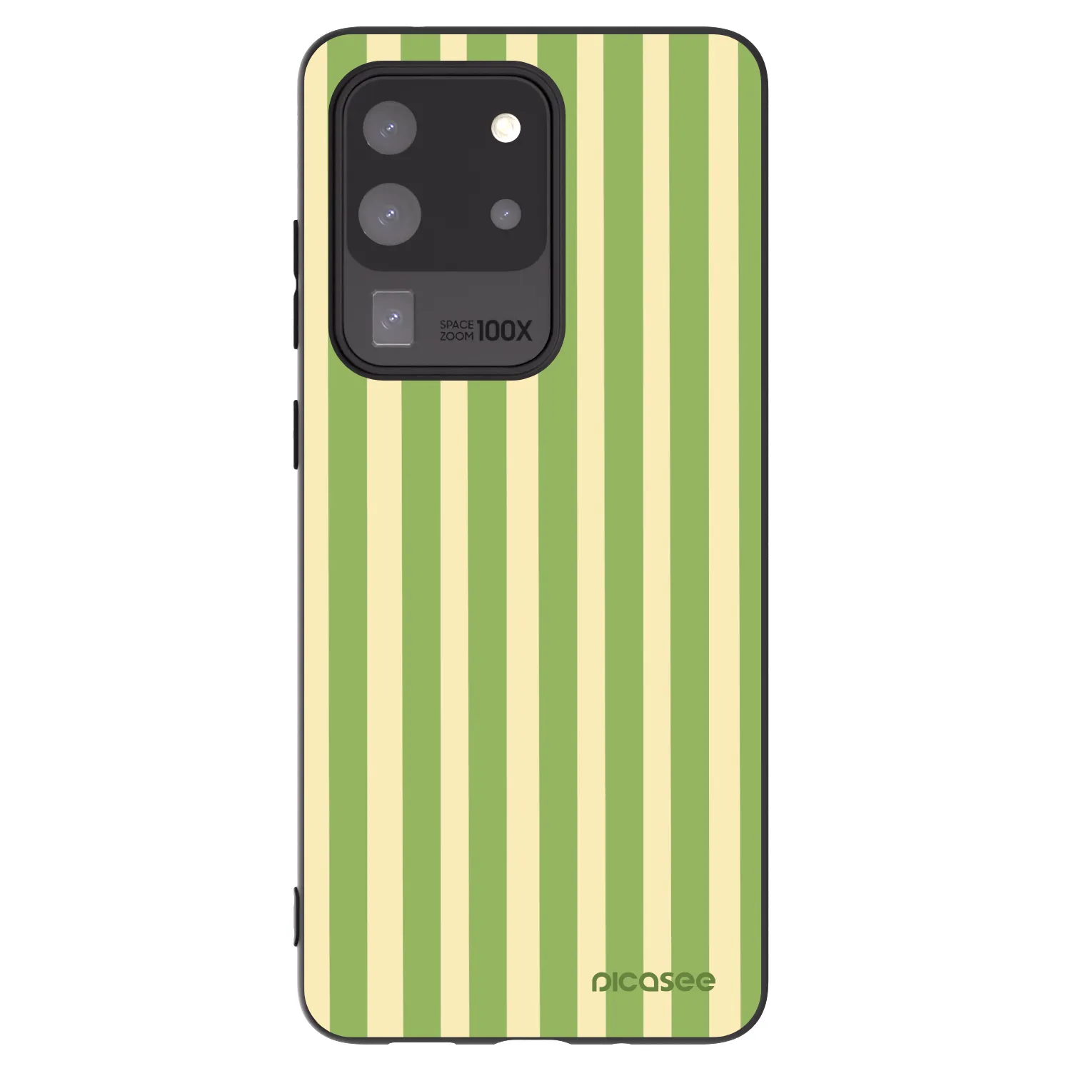 Picasee silikónový čierny obal pre Samsung Galaxy S20 Ultra 5G G988F - Lines Matcha