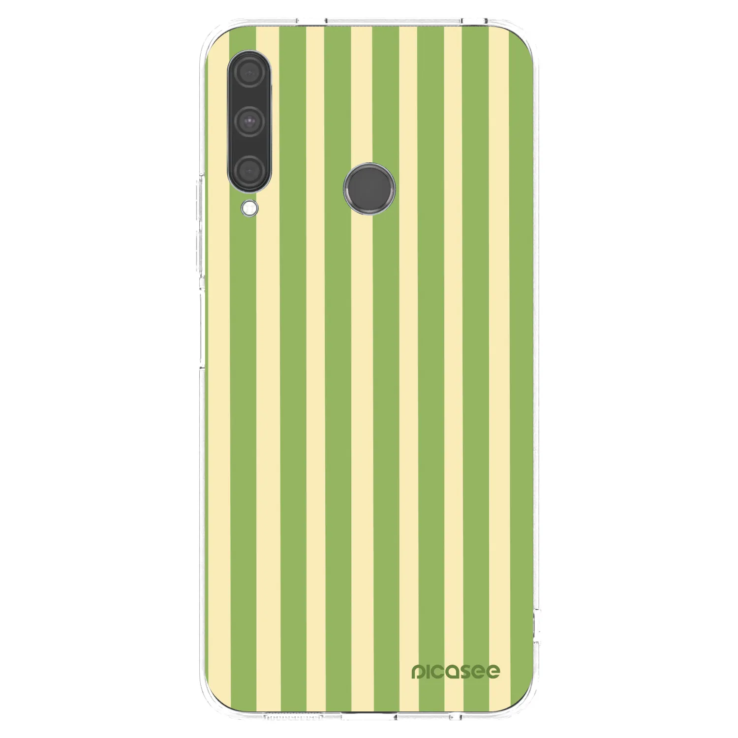 Picasee silikónový prehľadný obal pre Huawei P40 Lite E - Lines Matcha