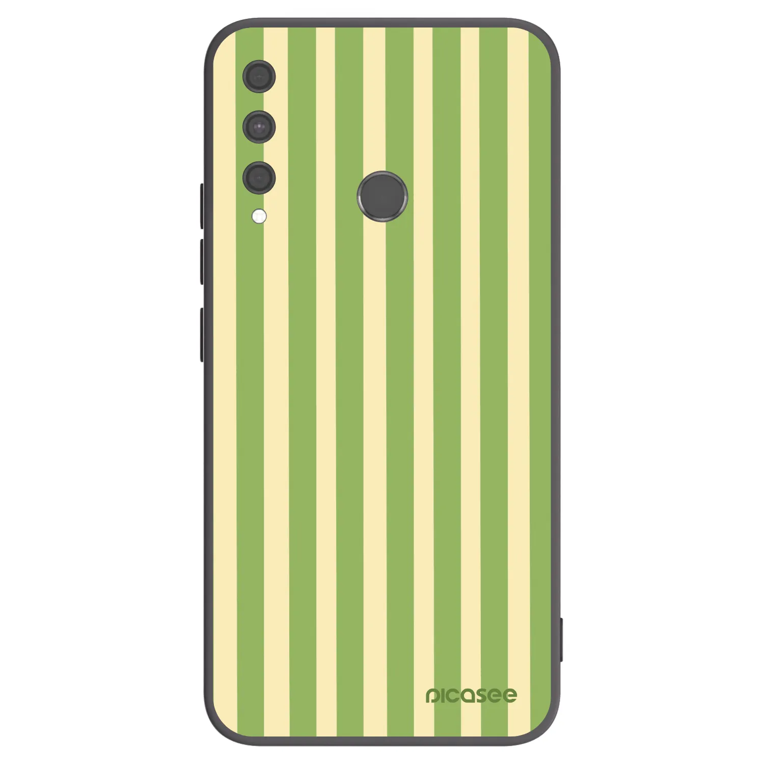 Picasee silikónový čierny obal pre Huawei P40 Lite E - Lines Matcha