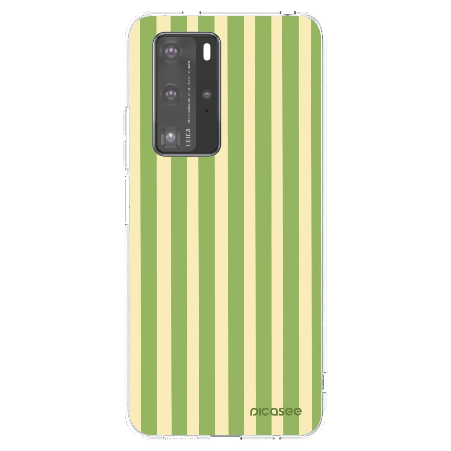 Picasee silikónový prehľadný obal pre Huawei P40 Pro - Lines Matcha