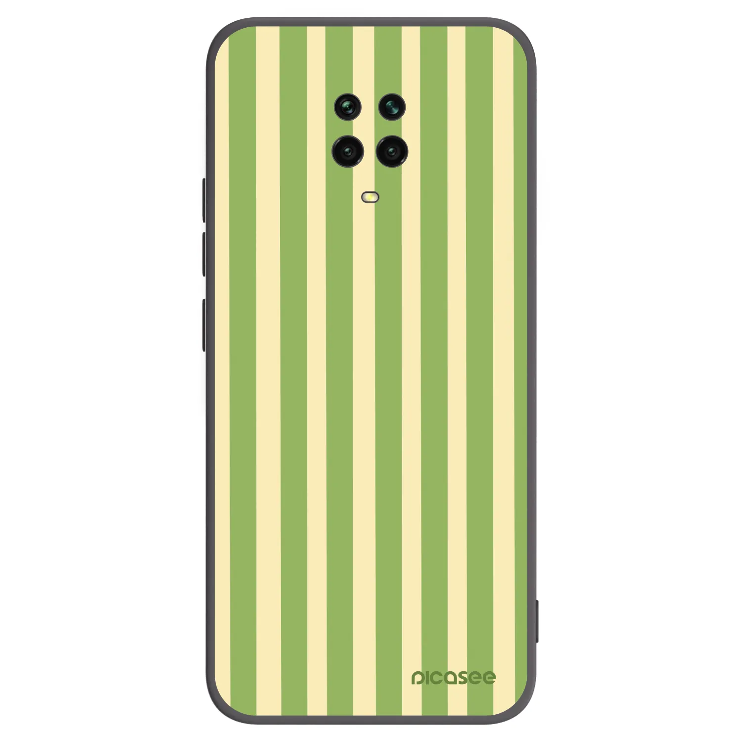 Picasee silikónový čierny obal pre Xiaomi Redmi Note 9 Pro - Lines Matcha