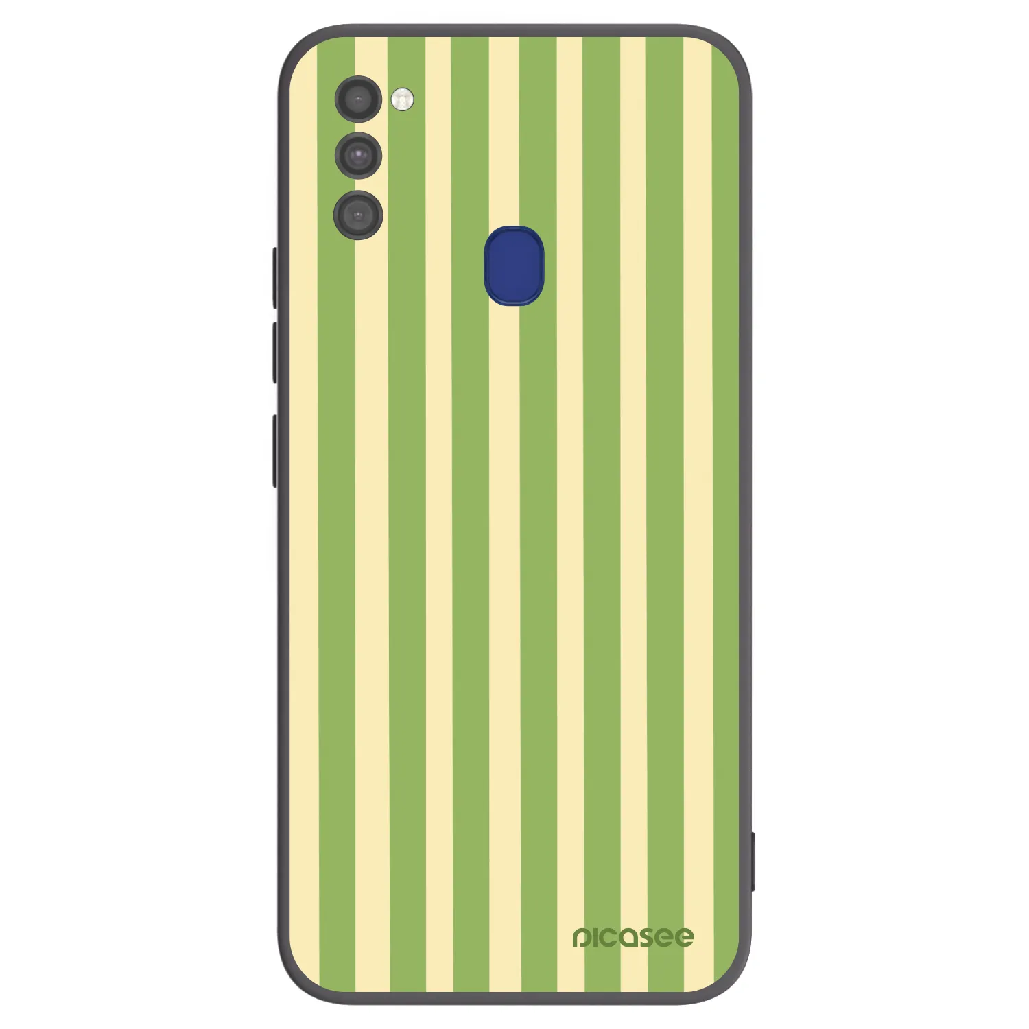 Picasee silikónový čierny obal pre Samsung Galaxy M21 M215F - Lines Matcha