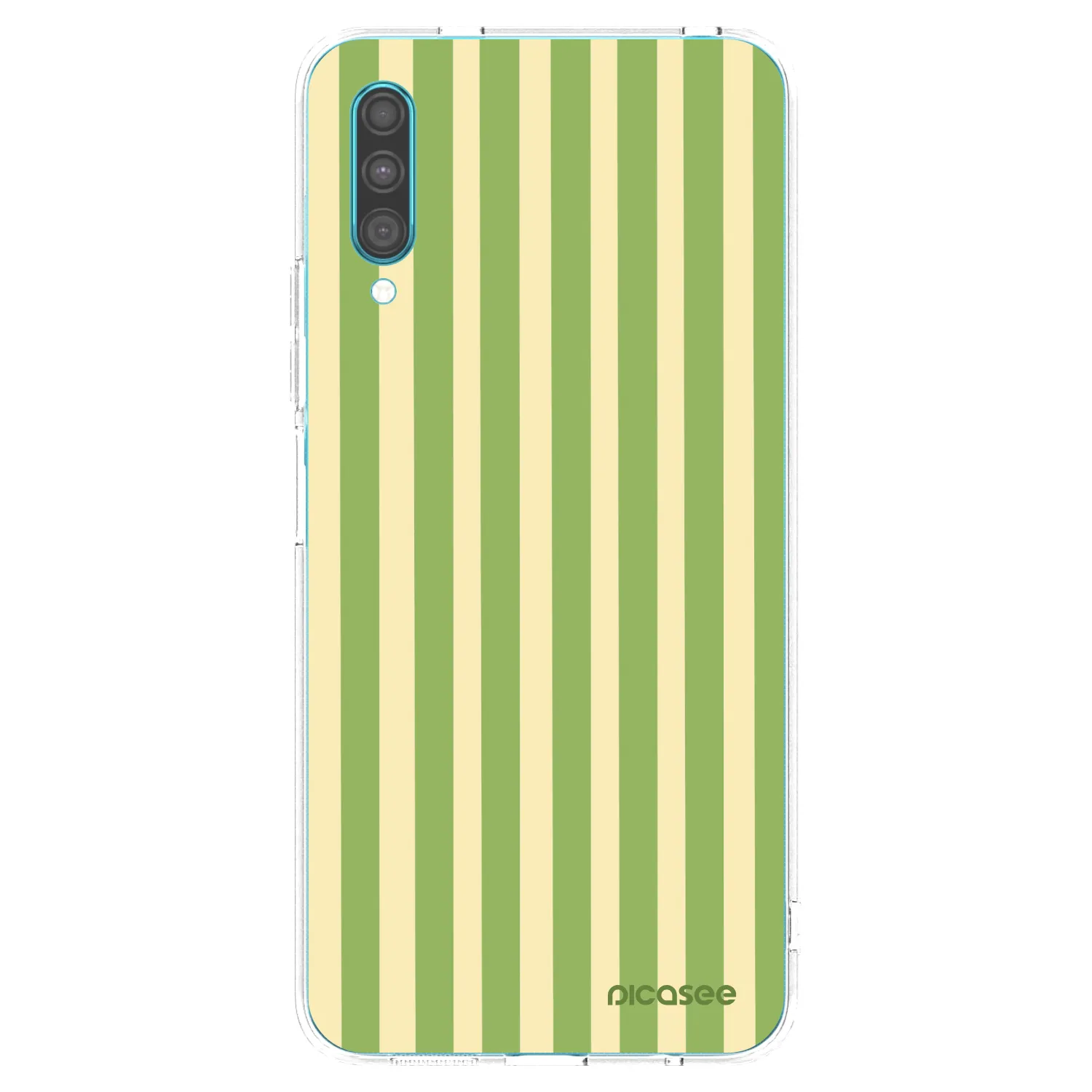 Picasee silikónový prehľadný obal pre Samsung Galaxy A30s A307F - Lines Matcha