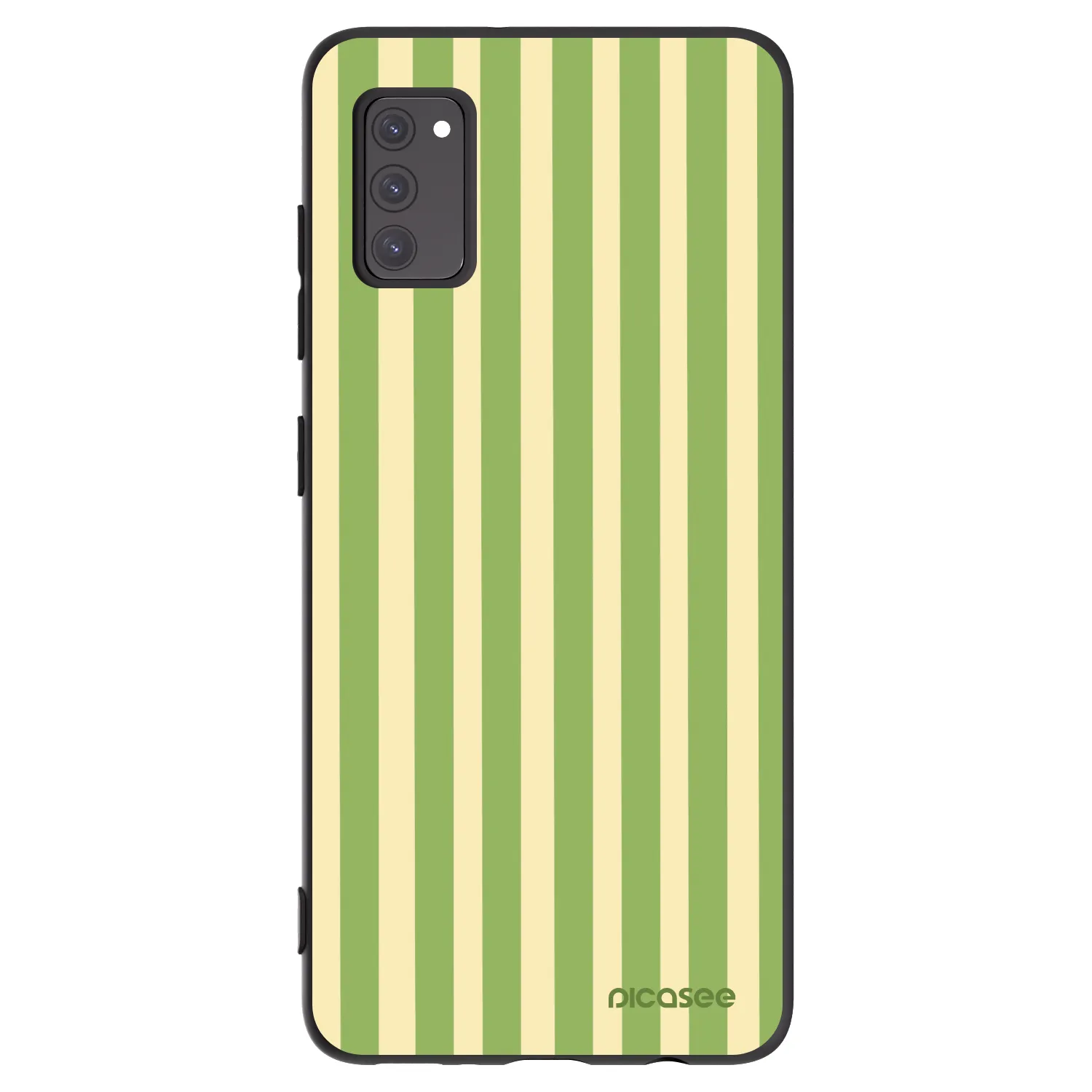Picasee silikónový čierny obal pre Samsung Galaxy A41 A415F - Lines Matcha