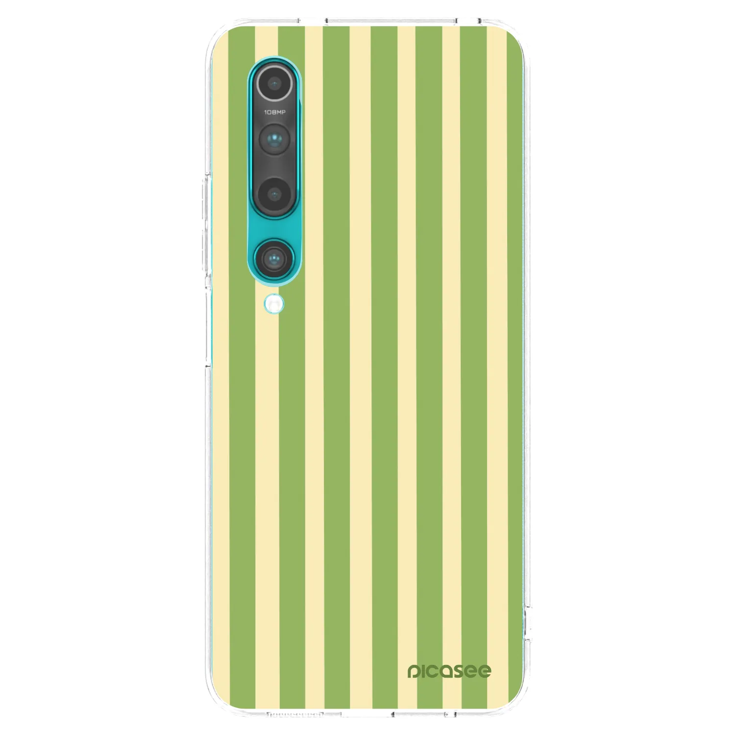 Picasee silikónový prehľadný obal pre Xiaomi Mi 10 - Lines Matcha