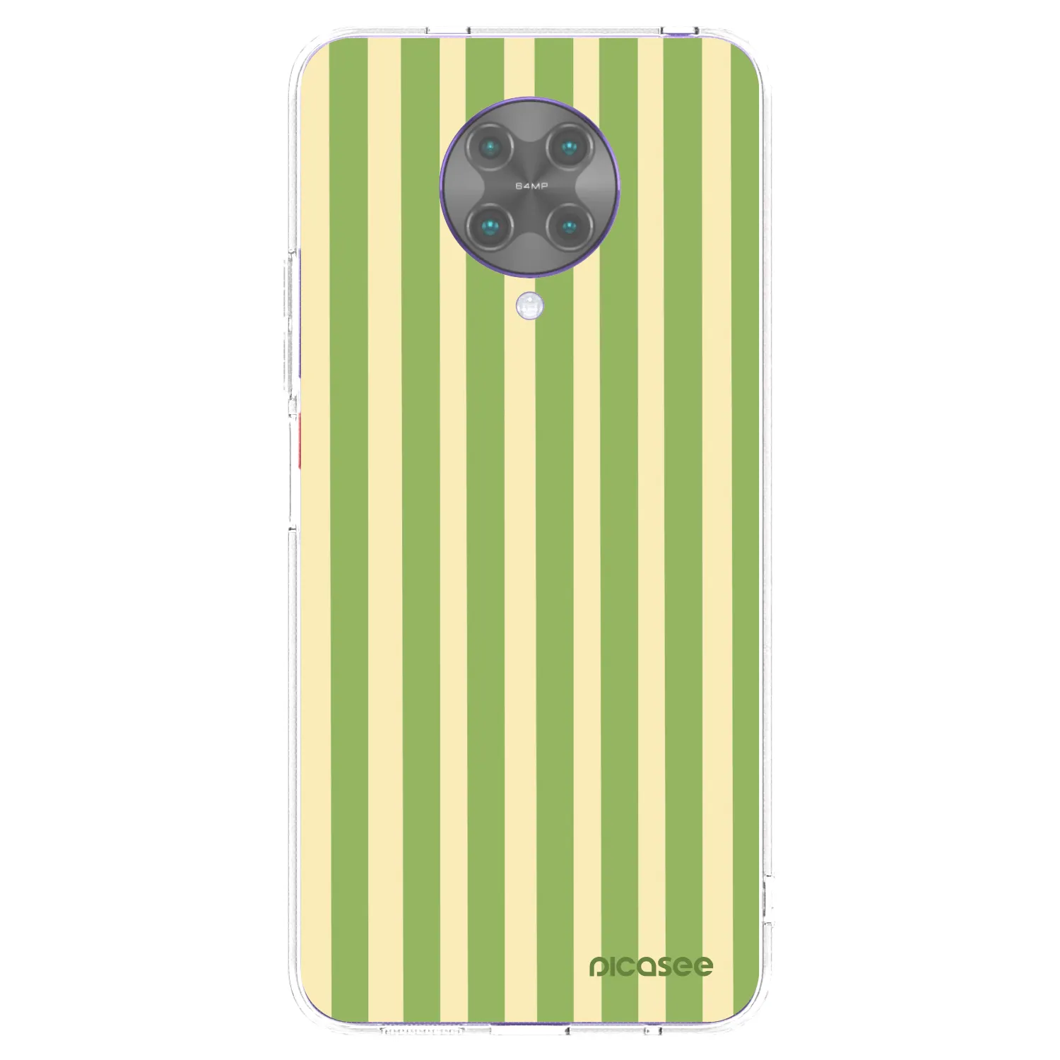 Picasee silikónový prehľadný obal pre Xiaomi Poco F2 Pro - Lines Matcha