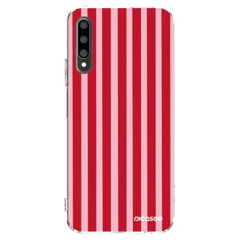 Picasee silikónový prehľadný obal pre Honor 9X Pro - Lines red