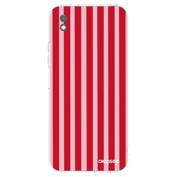 Picasee silikónový čierny obal pre Xiaomi Redmi 9A - Lines red