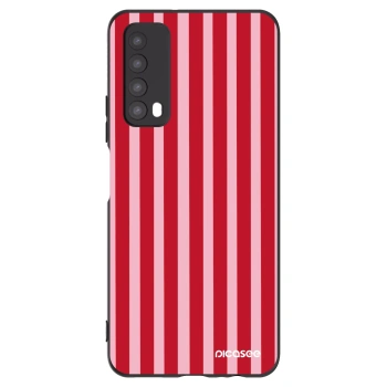 Picasee silikónový čierny obal pre Huawei P Smart 2021 - Lines red