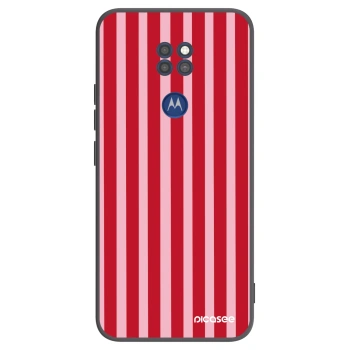 Obal pre Motorola Moto G9 Play - Lines red