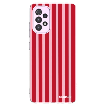 Picasee silikónový prehľadný obal pre Samsung Galaxy A32 5G A326B - Lines red