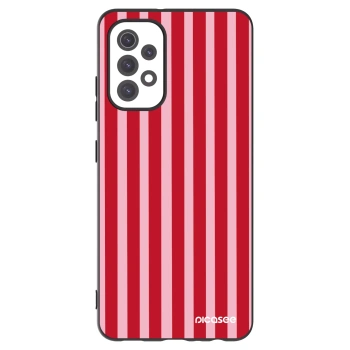 Picasee silikónový čierny obal pre Samsung Galaxy A32 5G A326B - Lines red