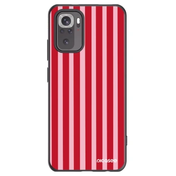 Picasee silikónový čierny obal pre Xiaomi Redmi Note 10S - Lines red