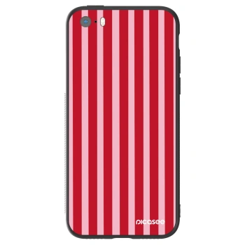 Obal pre Apple iPhone 5/5S/SE - Lines red