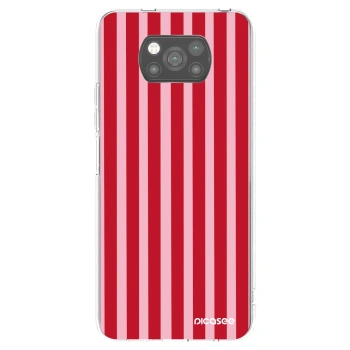 Picasee silikónový čierny obal pre Xiaomi Poco X3 Pro - Lines red