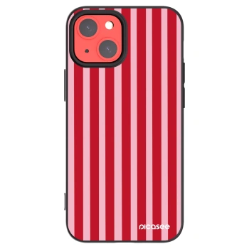 Picasee silikónový čierny obal pre Apple iPhone 13 mini - Lines red