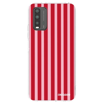 Picasee silikónový čierny obal pre Xiaomi Redmi 9T - Lines red