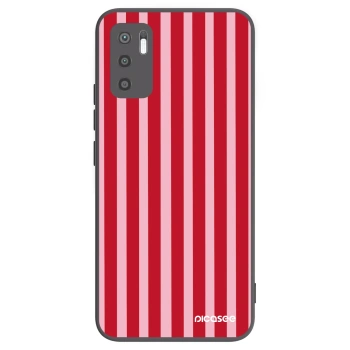 Picasee silikónový čierny obal pre Xiaomi Redmi Note 10 5G - Lines red