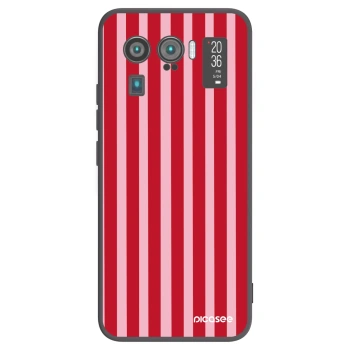 Picasee silikónový čierny obal pre Xiaomi Mi 11 Ultra - Lines red