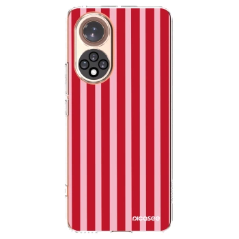 Picasee silikónový prehľadný obal pre Huawei Nova 9 - Lines red