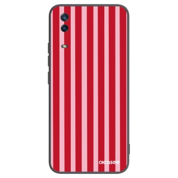 Picasee silikónový čierny obal pre Vivo Y11s - Lines red