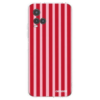Picasee silikónový prehľadný obal pre Vivo Y33s - Lines red