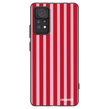 Picasee silikónový čierny obal pre Xiaomi Redmi Note 11 Pro 5G - Lines red