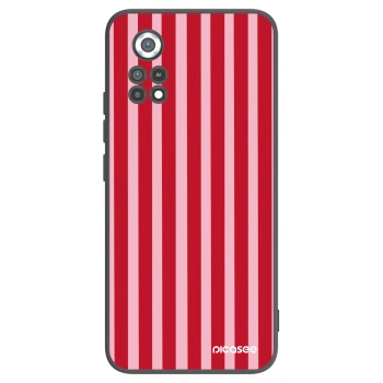 Picasee silikónový čierny obal pre Xiaomi Poco X4 Pro 5G - Lines red