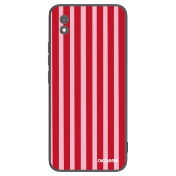 Picasee silikónový čierny obal pre Realme C11 (2021) - Lines red