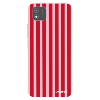 Picasee silikónový prehľadný obal pre Realme C11 (2021) - Lines red