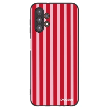 Picasee silikónový čierny obal pre Samsung Galaxy A13 4G A135 - Lines red